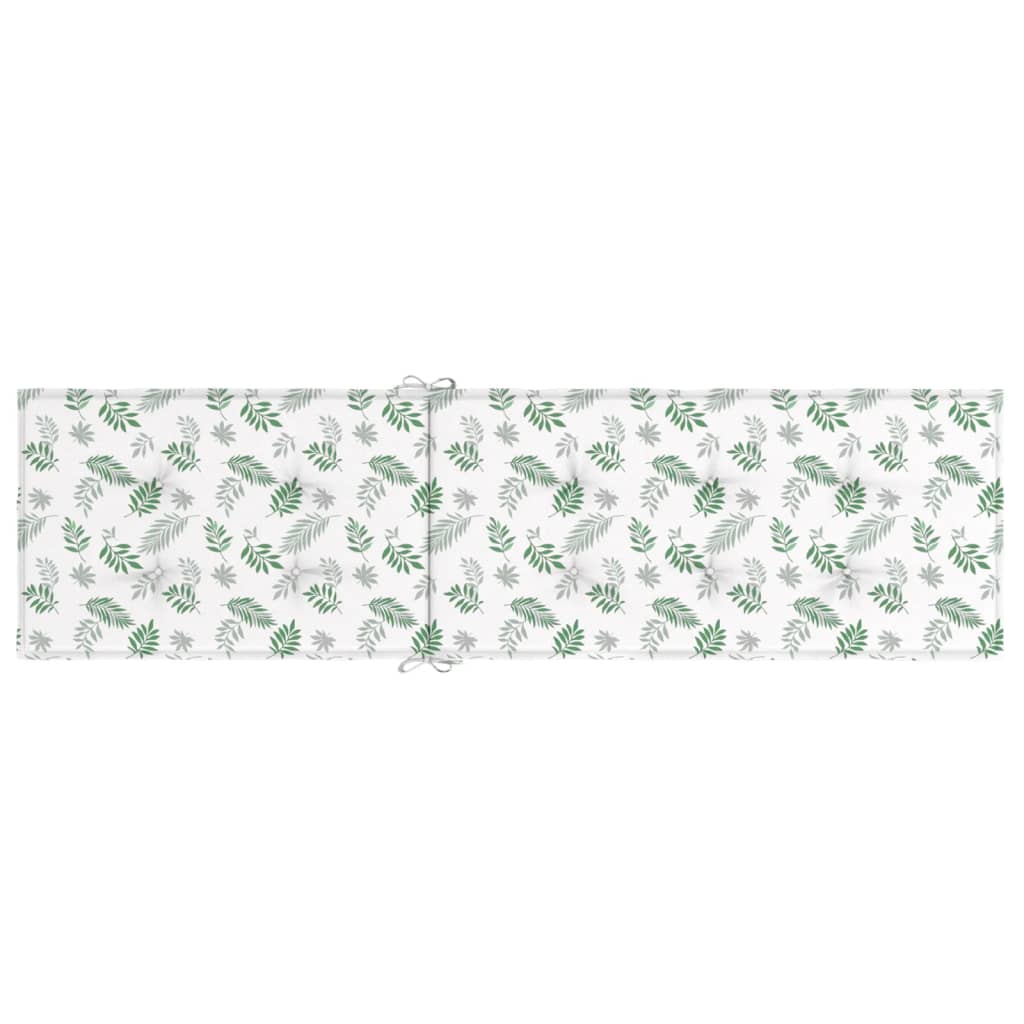 Cuscino per Sedia Sdraio con Motivo a Foglie in Tessuto Oxford 361380