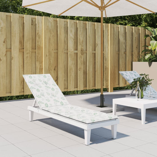 Cuscino per Sedia Sdraio con Motivo a Foglie in Tessuto Oxford 361380