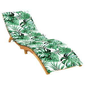 vidaXL Cuscino per Lounger Sole Verde 200 x 70 x 4 cm Tessuto Oxford