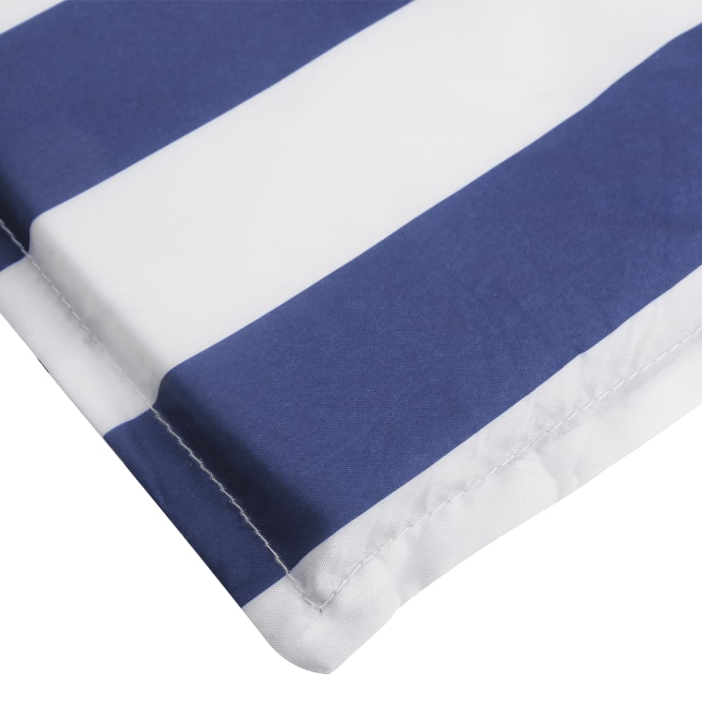 Cuscino per Lettino a Righe Bianche e Blu in Tessuto Oxford 361443