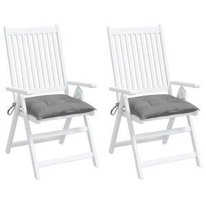 Cuscini per Sedia 2 pz Grigi 40x40x7 cm in Tessuto Oxford 361453