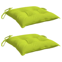 Cuscini per Sedia 2 pz Verde Intenso 40x40x7 cm Tessuto Oxford 361483