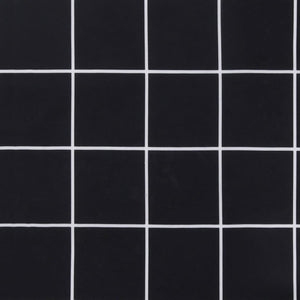 Cuscini per Sedia 6 pz Motivo a Quadri Nero 40x40x7 cm Tessuto 361491