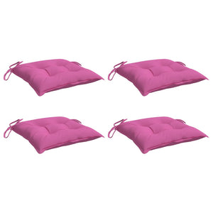 Cuscini per Sedia 4pz Rosa 40x40x7 cm Tessuto 361502