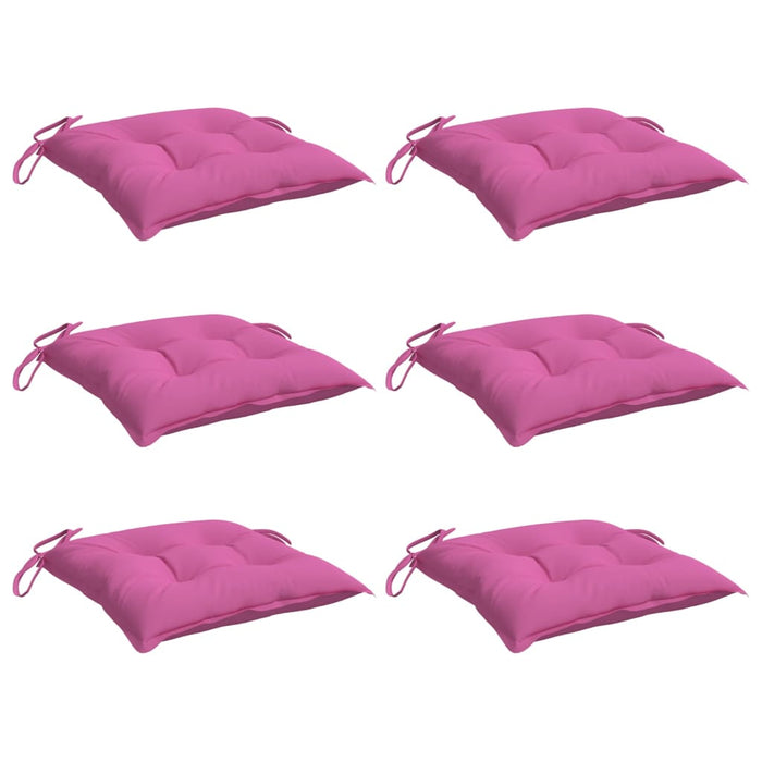 Cuscini per Sedia 6 pz Rosa 40x40x7 cm in Tessutocod mxl 70439