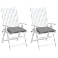 Cuscini per Sedia 2 pz Grigi 50x50x7 cm Tessuto Oxford 361510