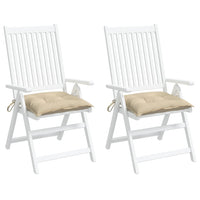 Cuscini per Pallet 2 pz Beige 50x50x7 cm Tessuto Oxford 361516