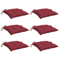 Cuscini per Pallet 6 pz Rosso Vino 50x50x7 cm Tessuto Oxfordcod mxl 92313