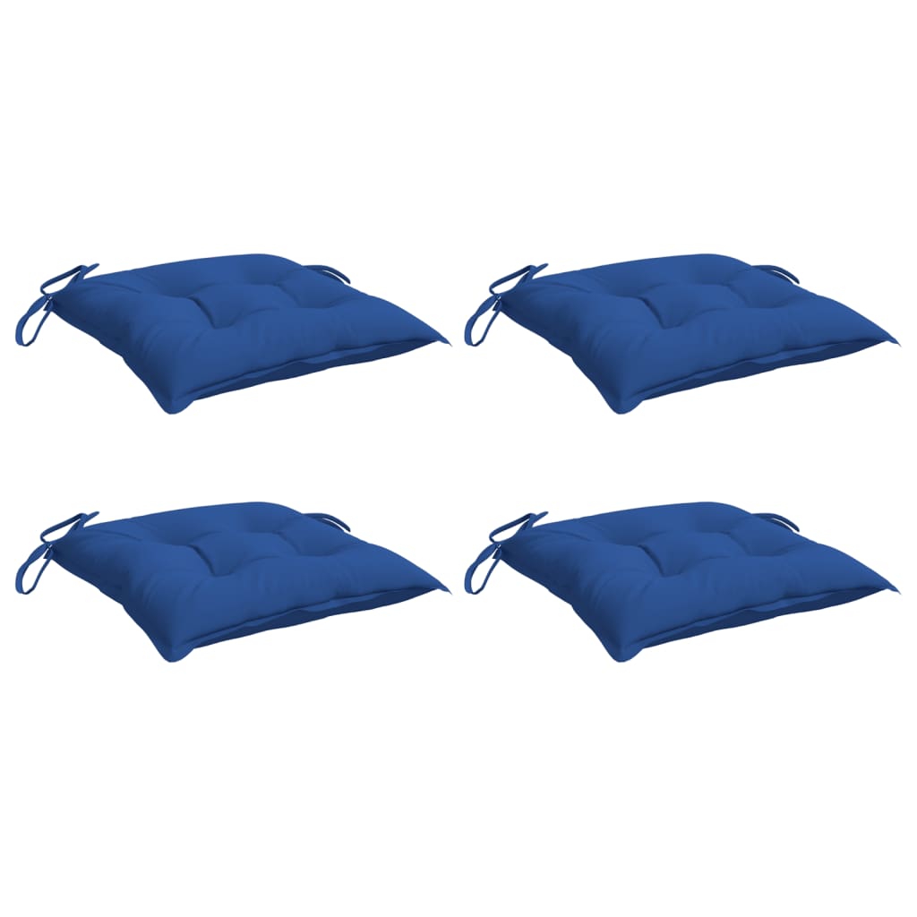 Cuscini per Pallet 4 pz Blu 50x50x7 cm Tessuto Oxford 361538