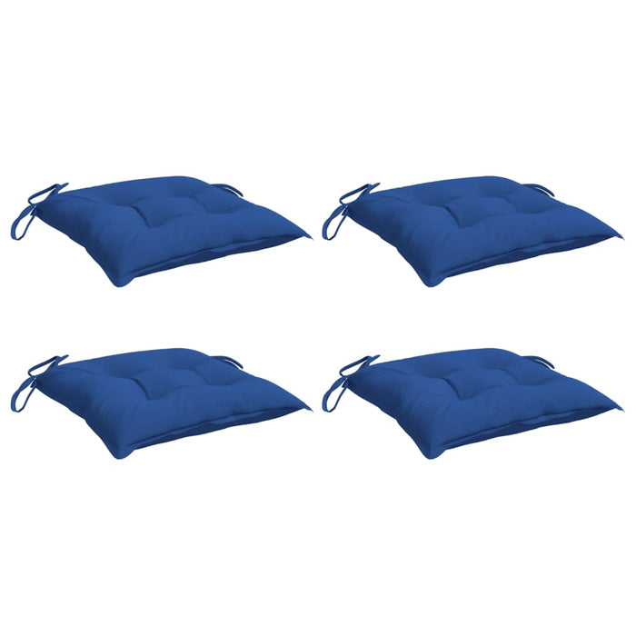 Cuscini per Pallet 4 pz Blu 50x50x7 cm Tessuto Oxford 361538