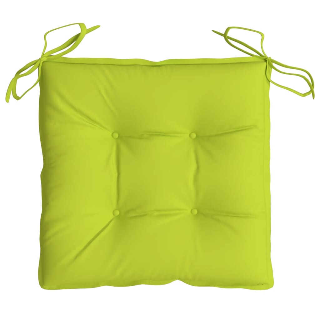 Cuscini per Pallet 4 pz Verde Chiaro 50x50x7 cm Tessuto Oxford 361541