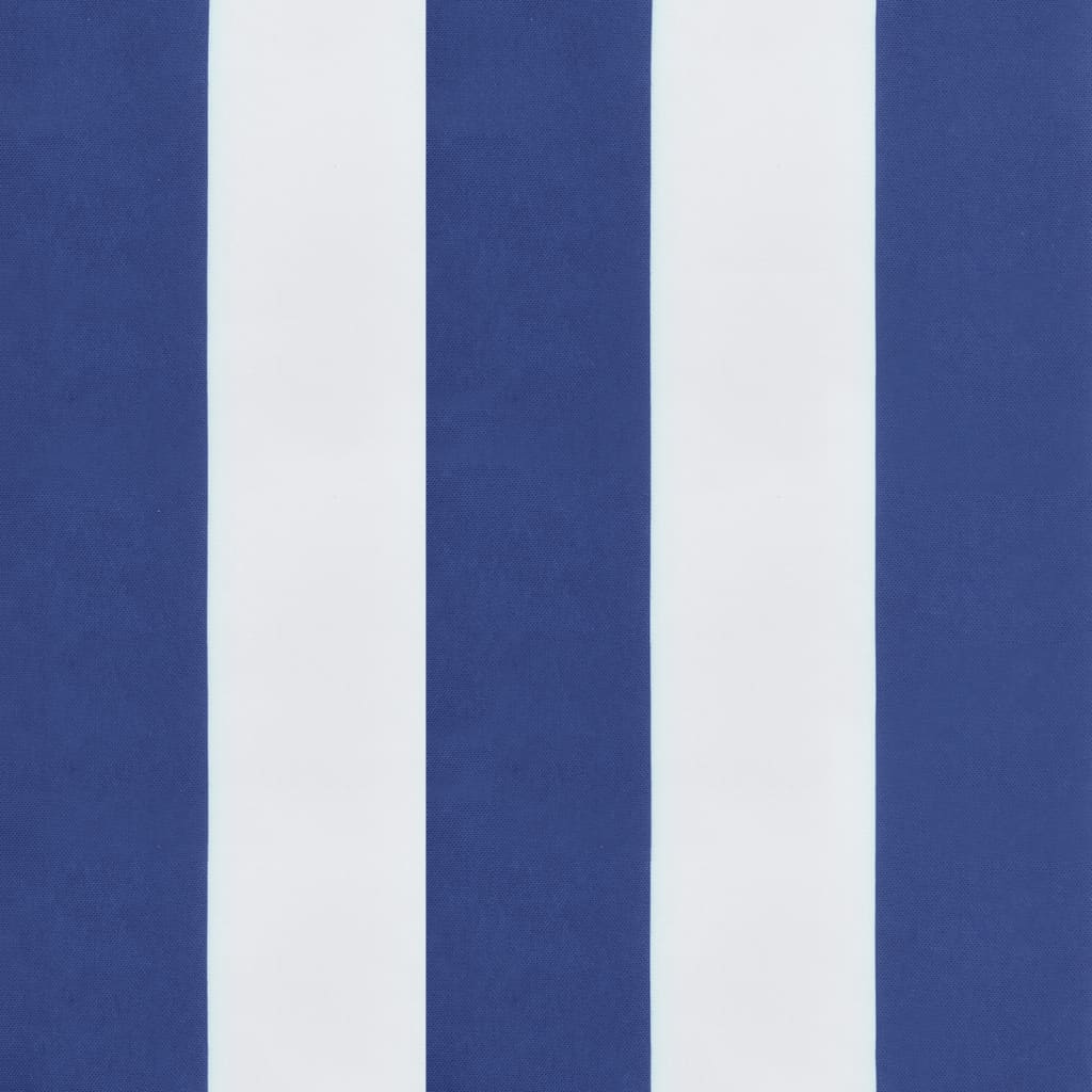 Cuscini per Sedia 2pz Bianco e Blu 50x50x7 cm in Tessuto Oxford 361543