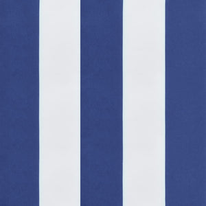 Cuscini per Sedia 2pz Bianco e Blu 50x50x7 cm in Tessuto Oxford 361543