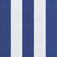 Cuscini per Sedia 4pz Bianco e Blu 50x50x7 cm Tessuto Oxford