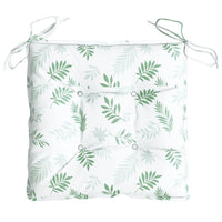 Cuscini per Sedia 6 pz a Foglie 50x50x7 cm Tessuto Oxford 361554