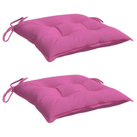 Cuscini per Sedia 2 pz Rosa 50x50x7 cm in Tessuto Oxfordcod mxl 119581