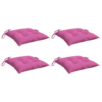 Cuscini per Sedia 4 pz Rosa 50x50x7 cm in Tessuto Oxford 361559