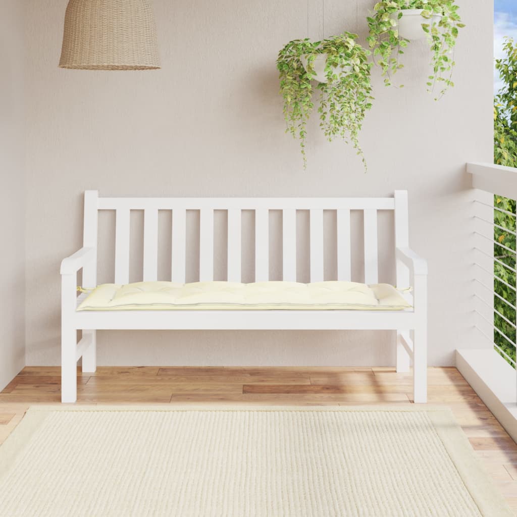 Cuscino per Panca Crema 150x50x7 cm in Tessuto Oxford 361604