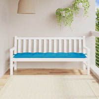 Cuscino per Panca Azzurro 180x50x7 cm in Tessuto Oxford 361625