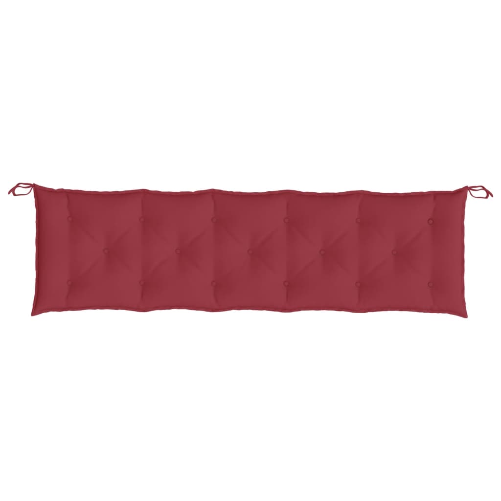Cuscino per Panca Rosso Vino 180x50x7 cm in Tessuto Oxford 361630