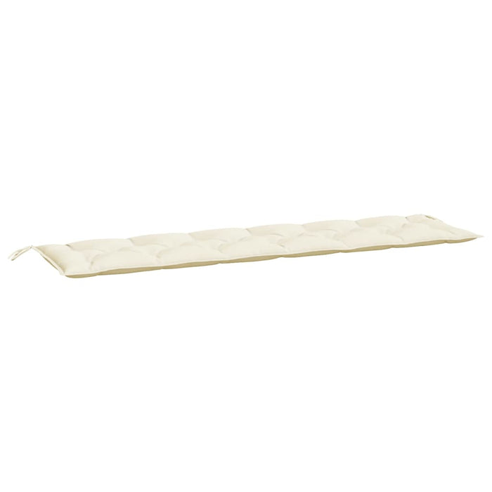 Cuscino per Panca Giardino Crema 200x50x7 cm in Tessuto Oxford 361642