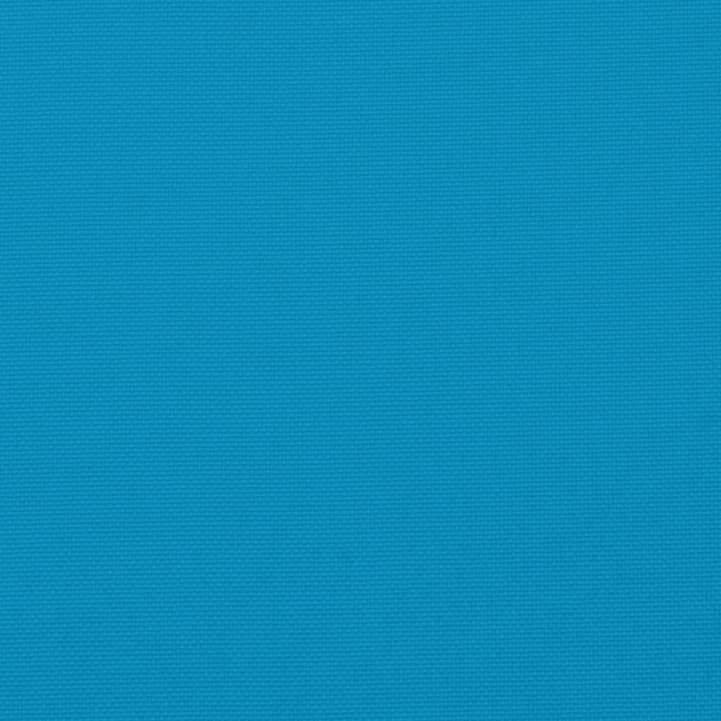 Cuscini per Panca 2 pz-Set di 2 Cuscini per panchina Azzurri 100x50x7cm in Tessuto Oxford