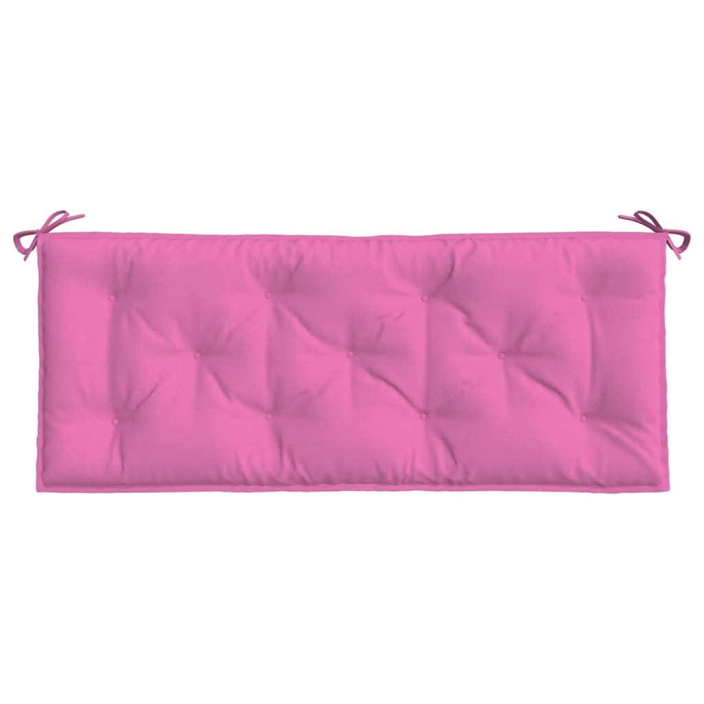 Cuscini per Panca da Giardino 2 pz Rosa 120x50x7 cm in Tessuto 361695