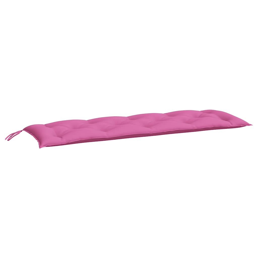 Cuscini per Panca da Giardino 2 pz-Set di 2 Cuscini per panchina da esterno Rosa 150x50x7 cm in Tessuto