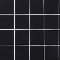 Cuscini per Panca 2 pz Motivo a Quadri Nero in Tessuto Oxford 361729