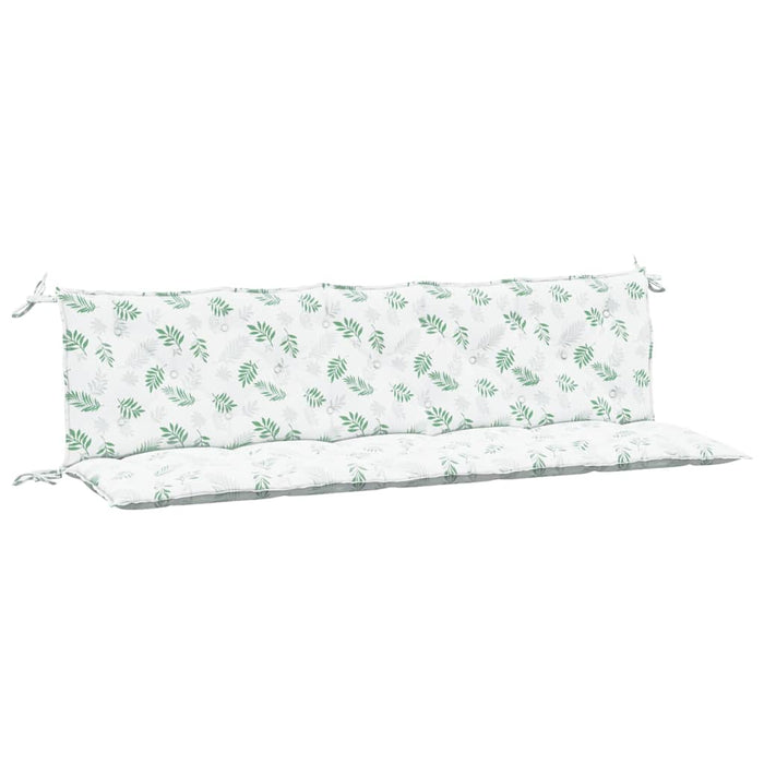 Cuscini per Panca 2 pz Motivo a Foglie in Tessuto Oxfordcod mxl 119591