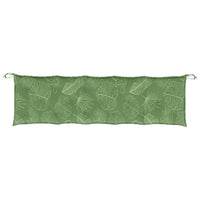 Cuscini per Panca 2 pz Motivo a Foglie in Tessuto Oxford 361732