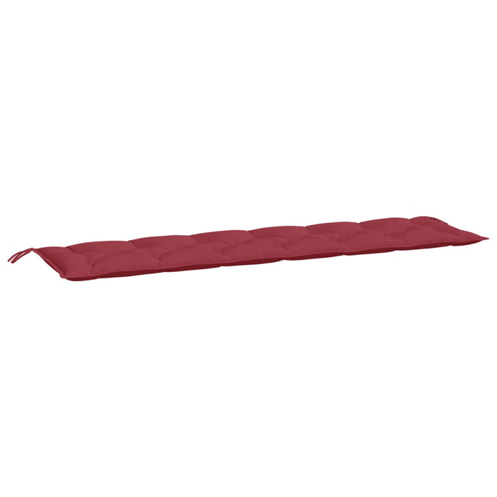 Cuscini per Panca 2 pz Rosso Vino 200x50x7 cm in Tessuto Oxford 361744