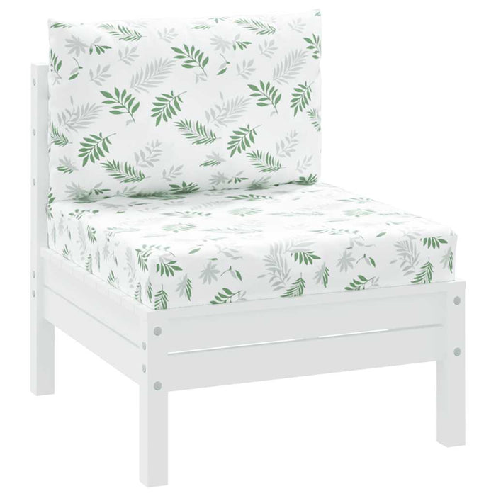 Cuscini per Pallet 2 pz Motivo a Foglie in Tessuto Oxfordcod mxl 115748