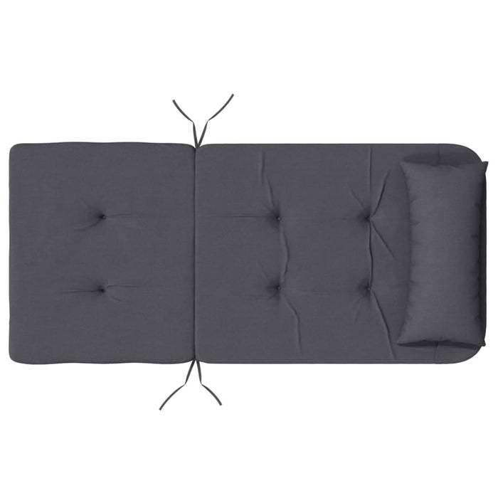 Cuscini per Sedia Adirondack 2 pz Antracite in Tessuto Oxford 361830
