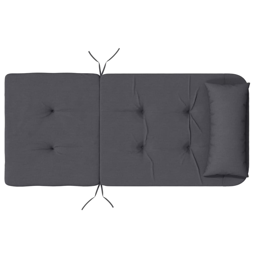Cuscini per Sedia Adirondack 2 pz Antracite in Tessuto Oxford 361830
