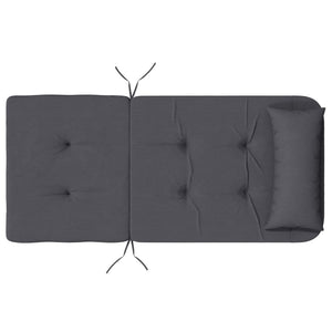 Cuscini per Sedia Adirondack 2 pz Antracite in Tessuto Oxford 361830