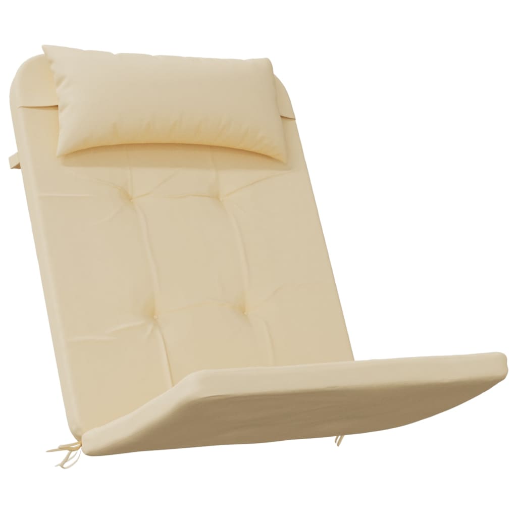 Cuscini per Sedia Adirondack 2 pz Beige in Tessuto Oxfordcod mxl 70308