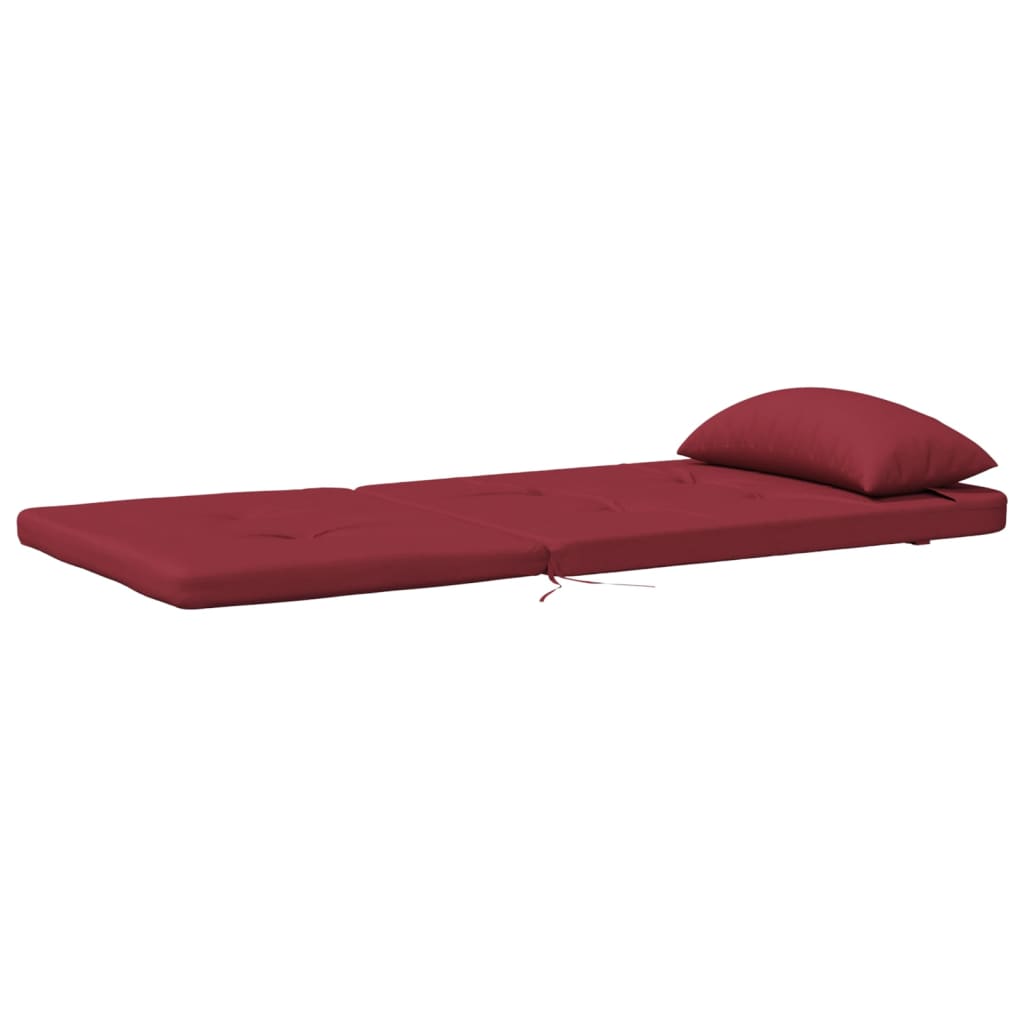 Cuscini per Sedia Adirondack 2 pz Rosso Vino in Tessuto Oxford 361839