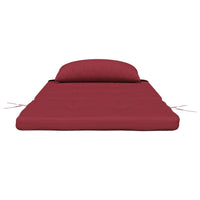 Cuscini per Sedia Adirondack 2 pz Rosso Vino in Tessuto Oxford 361839