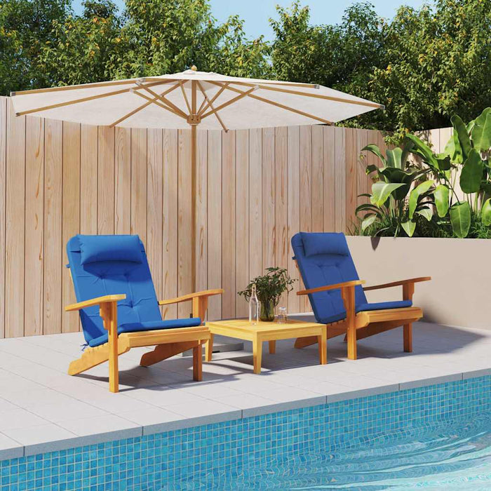 vidaXL Cuscino per Sedia 2 pcs Blu 58 x 77 x 4.5 cm Tessuto Oxford