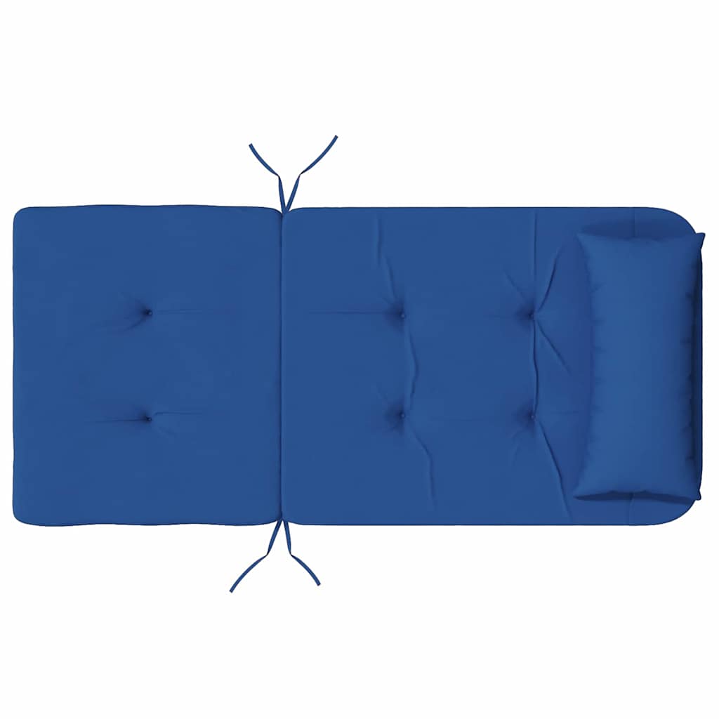 vidaXL Cuscino per Sedia 2 pcs Blu 58 x 77 x 4.5 cm Tessuto Oxford