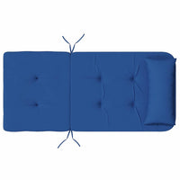vidaXL Cuscino per Sedia 2 pcs Blu 58 x 77 x 4.5 cm Tessuto Oxford