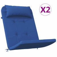 vidaXL Cuscino per Sedia 2 pcs Blu 58 x 77 x 4.5 cm Tessuto Oxford