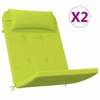 Cuscino per Sedia 2 pcs Verde acceso 58 x 77 x 4.5 cm 361841