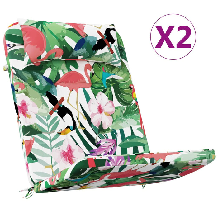 Cuscini per Sedia Adirondack 2pz Multicolore in Tessuto Oxford 361847