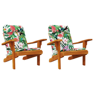 Cuscini per Sedia Adirondack 2pz Multicolore in Tessuto Oxford 361847
