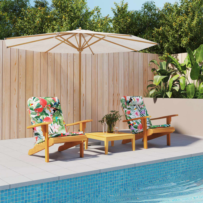 Cuscini per Sedia Adirondack 2pz Multicolore in Tessuto Oxford 361847