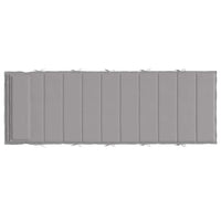 Cuscino per Lettino Grigio 180x60x4 cm in Tessuto Oxford 361853