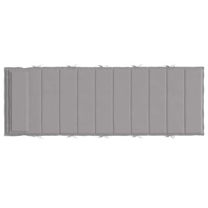 Cuscino per Lettino Grigio 180x60x4 cm in Tessuto Oxford 361853