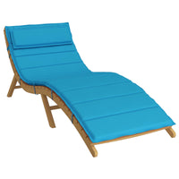 Cuscino per Lounger Sole Azzurro 178 x 60 x 4 cm Tessuto Oxford 361856